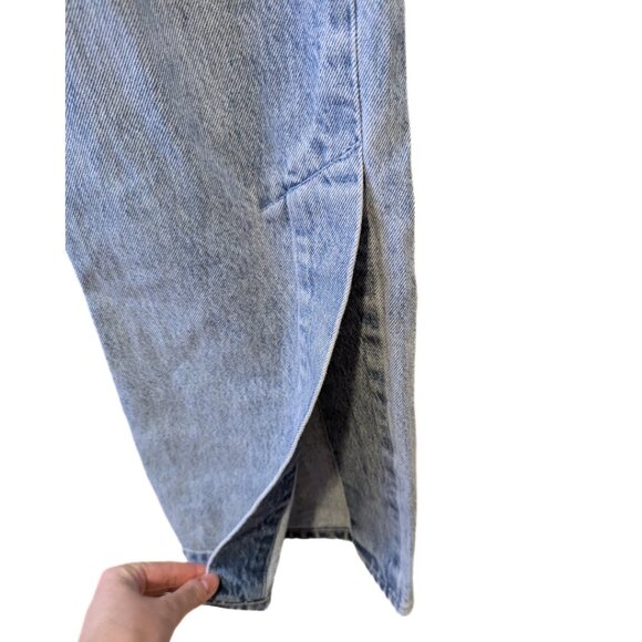 Levi's Ribcage Split Flare Jeans Embroidered Pocket High Waisted Button Fly - 25 - Picture 5 of 10